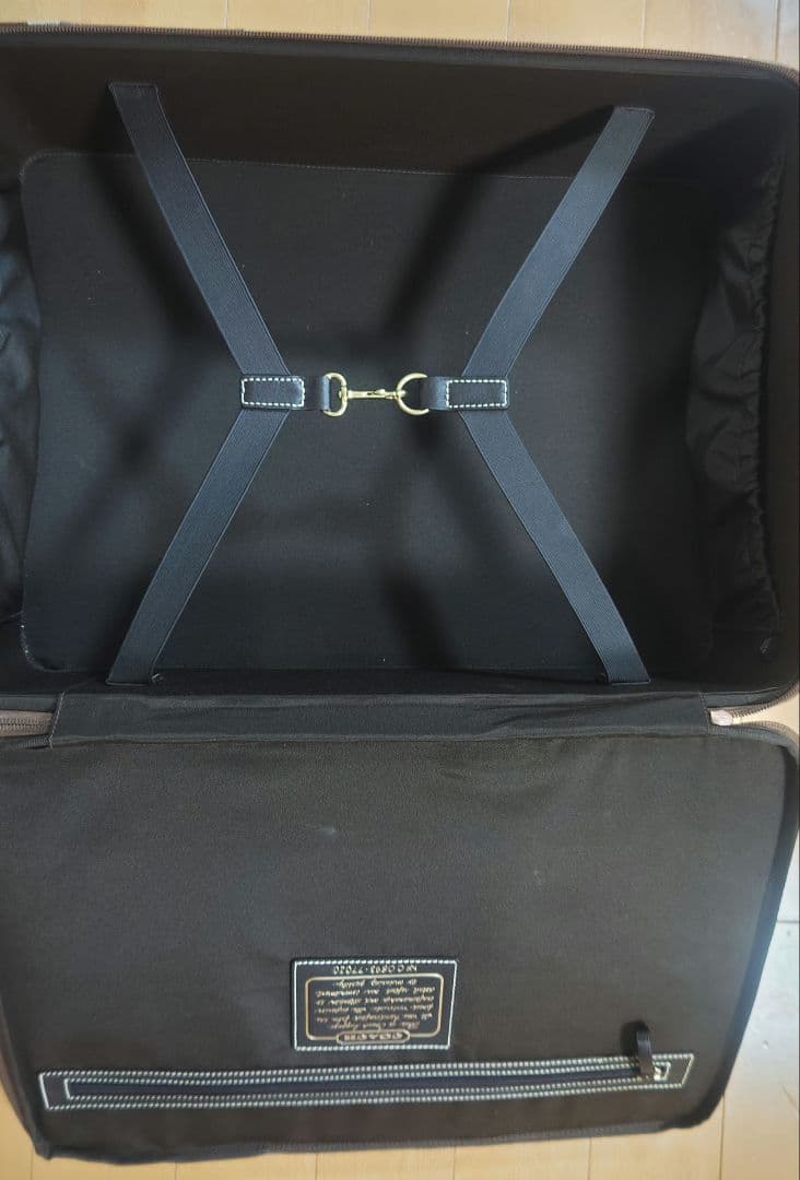 COACH キャリーケース トランク ベージュ系 ブラウン系 総柄
