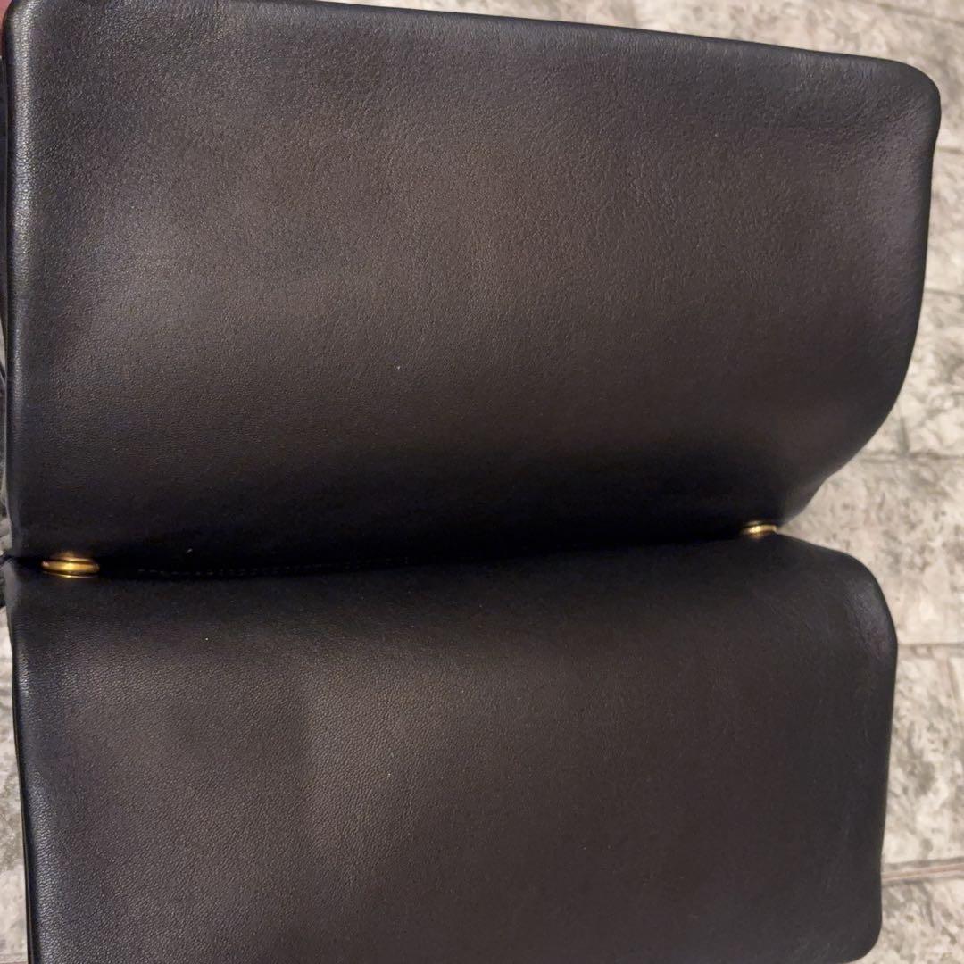 美品 大人気 旧ロゴ セリーヌ トリオ ブラック ショルダー ラージ