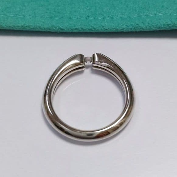 TIFFANY ティファニー テンダネス ハート リング ダイヤ シルバー 9号