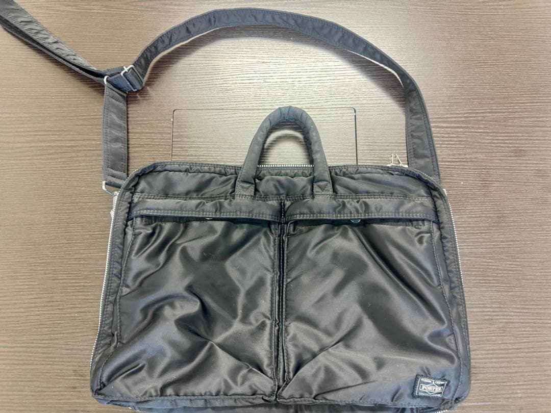 PORTER ポーター タンカー ビジネスショルダーバッグ ブラック