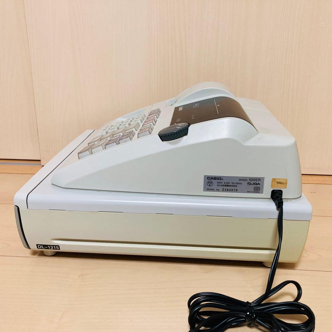 【美品】CASIO カシオ 電子レジスター 100ER 人気コンパクトサイズ