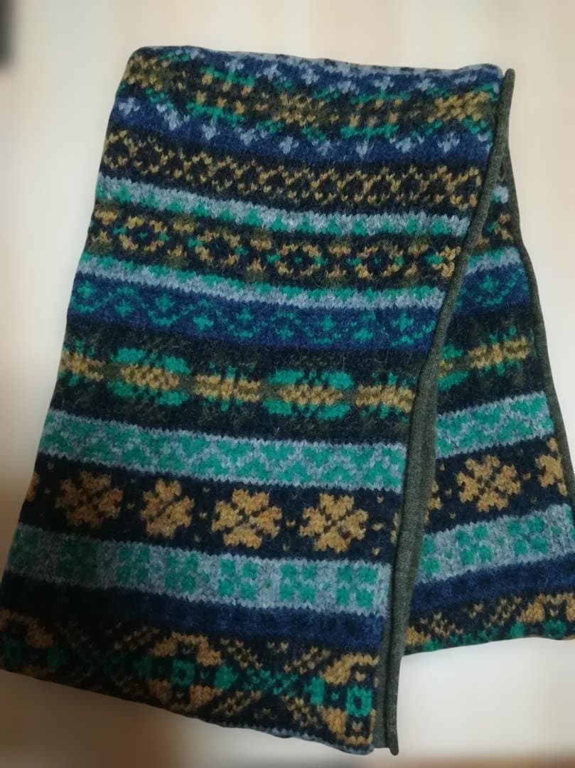 45R フェアアイルニットのネックウォーマー スヌード ウール