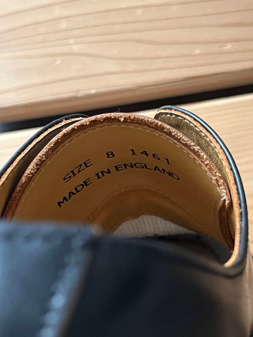 イングランド製 ドクターマーチン 3ホール Uチップ 革靴 ブーツ