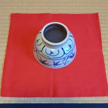 A 91 抹茶碗 安南・周平作 ( 未使用品 )
