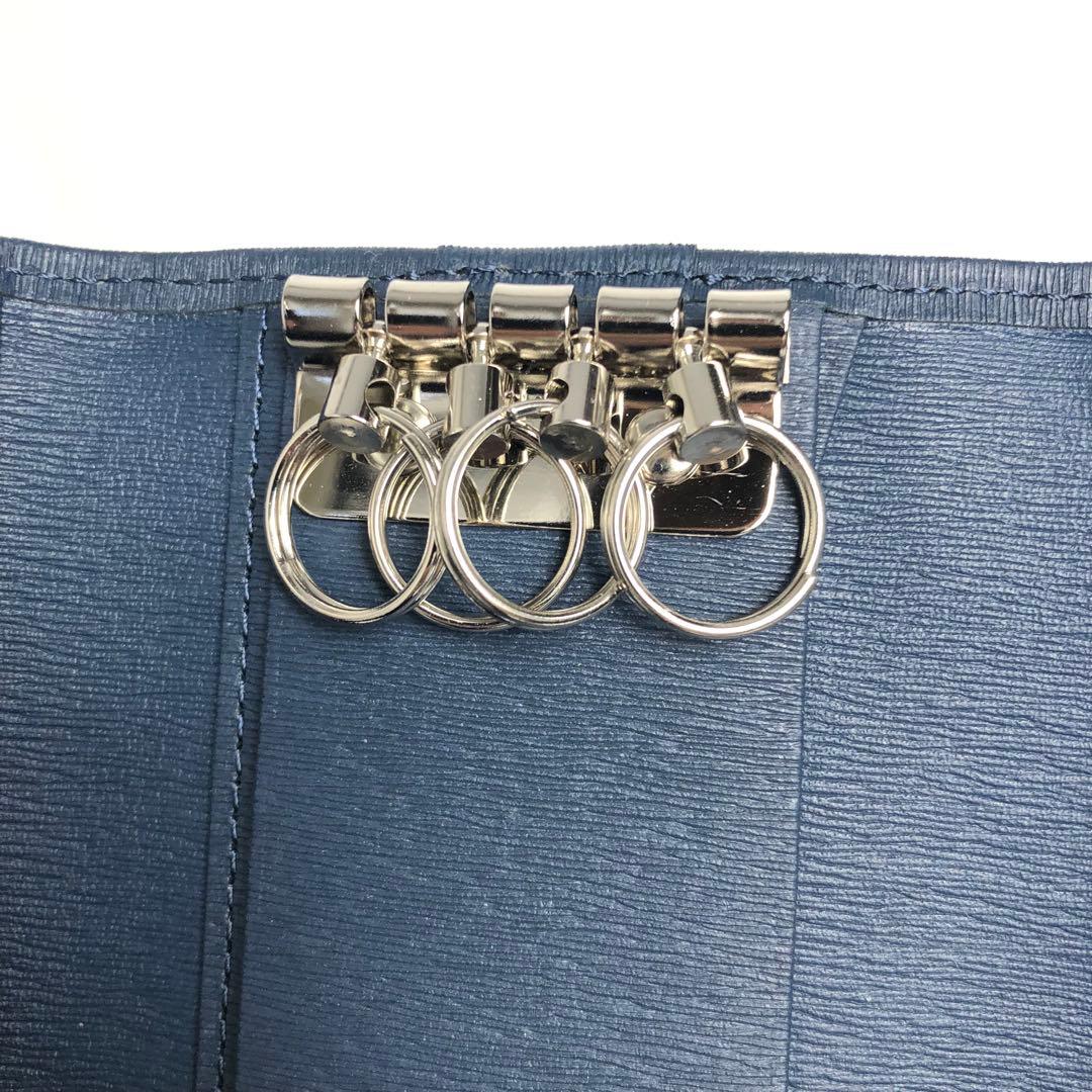 【未使用保管品】PORTER ポーター 4連キーケース カレント ネイビー 青