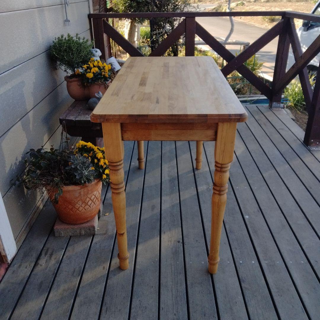 カントリー木工　ろくろ脚のパソコンデスク　 学習机　作業台