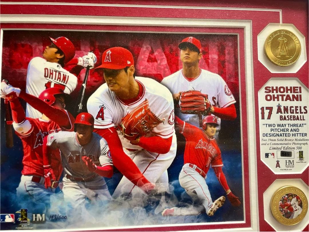 【世界限定500枚】大谷翔平 フォトミント 新人賞 獲得記念 シリアルNo.入り