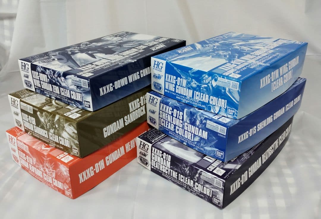 お年玉価格→1/12　ガンダムベース限定　HGウイングガンダム　クリア　他　6種