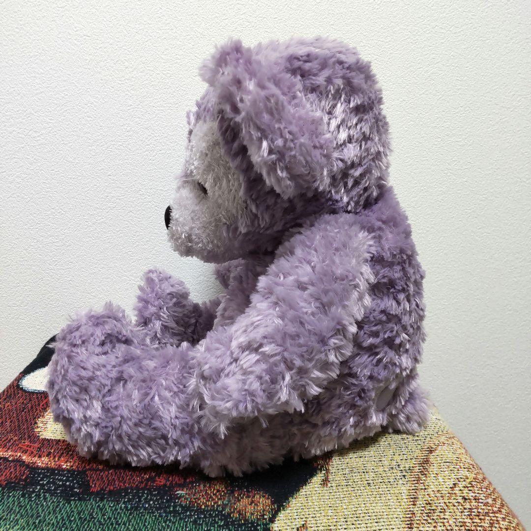 WDW　ディズニーベア　ダッフィー　パープル　ラベンダー　紫　ぬいぐるみ