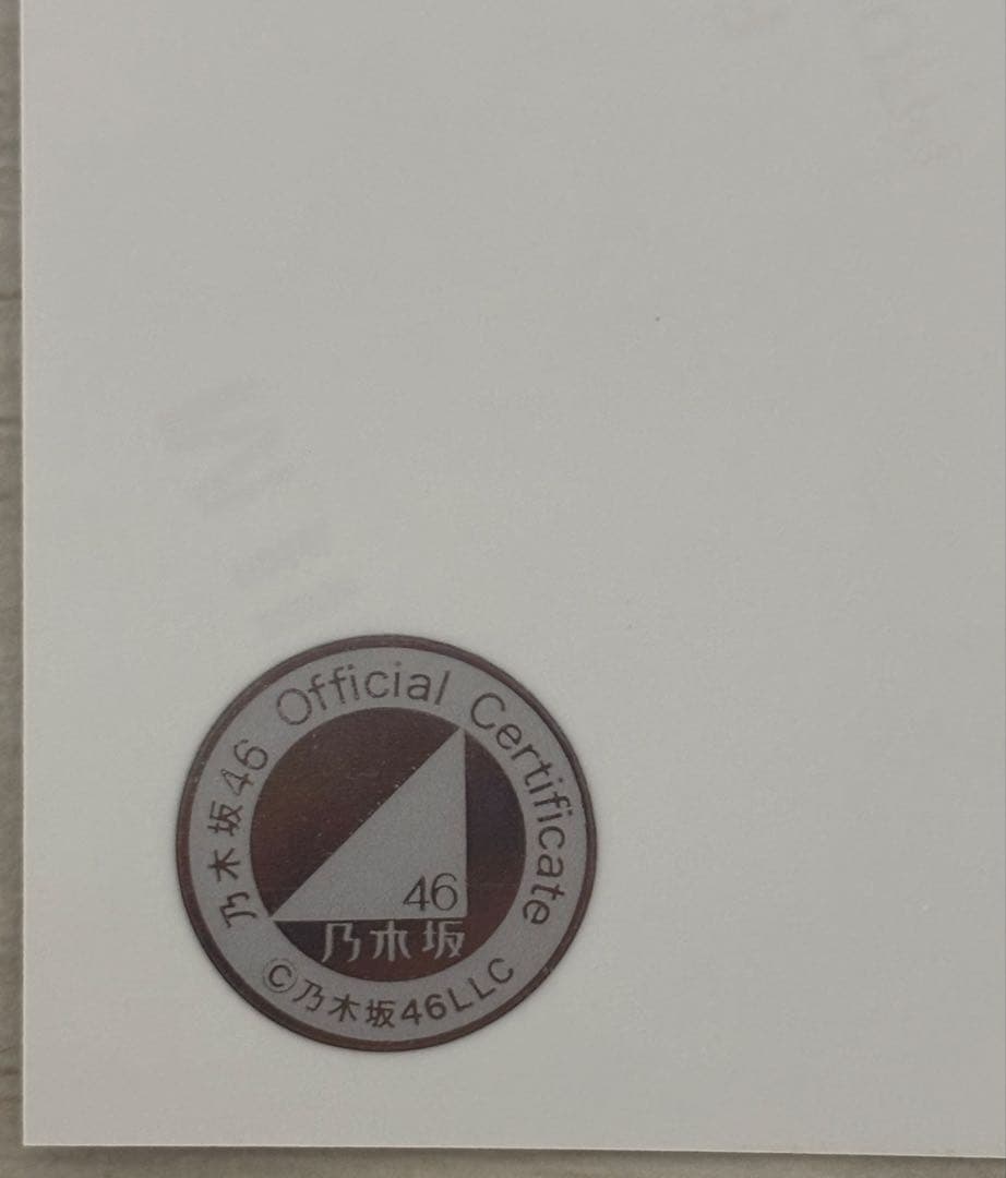 【サイン入り】乃木坂46 賀喜遥香 歩道橋 生写真