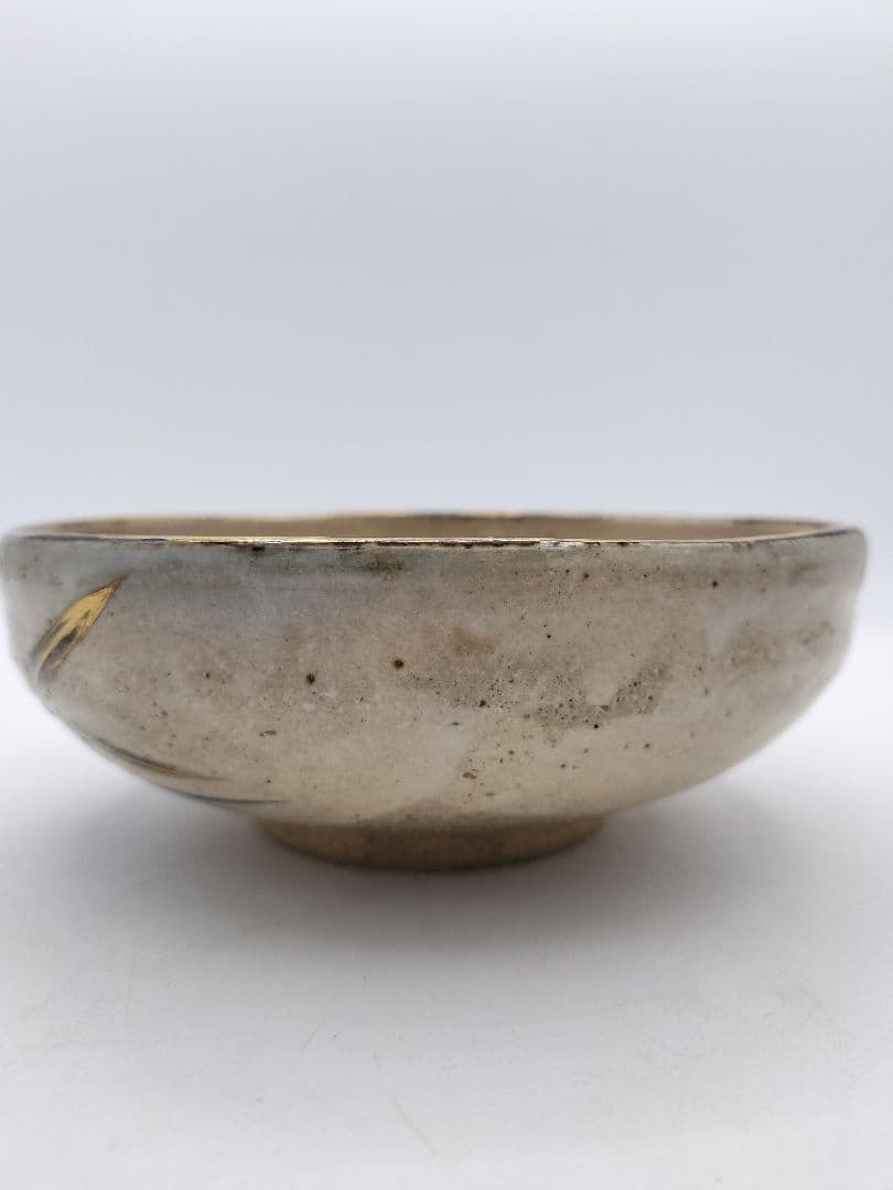 c522 平茶碗 乾山写 芦水文 手塚充 木箱 茶道具 古物