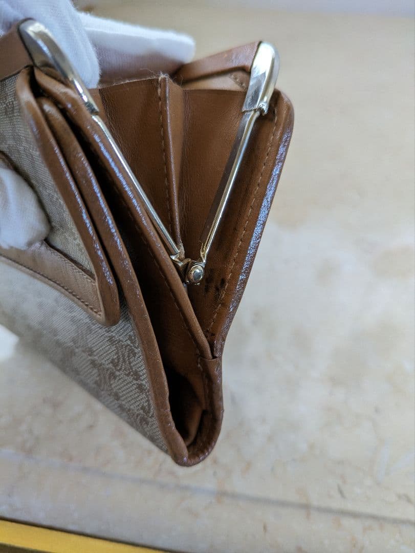 CELINE オールド 三つ折り財布 コンパクトウォレット ミニ財布 マカダム柄