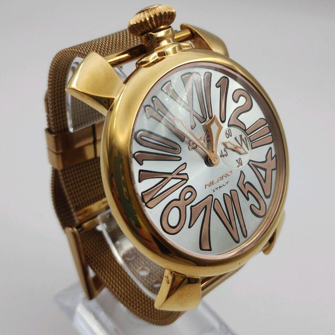 【稼働品】GaGa MILANO ガガミラノ マヌアーレ スリム46 腕時計
