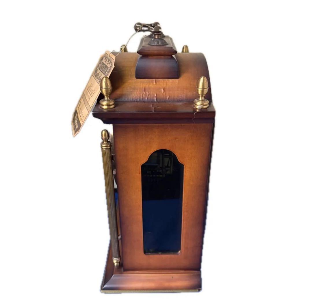 Lauris クォーツ 置き時計 木製 レトロ アンティーク調