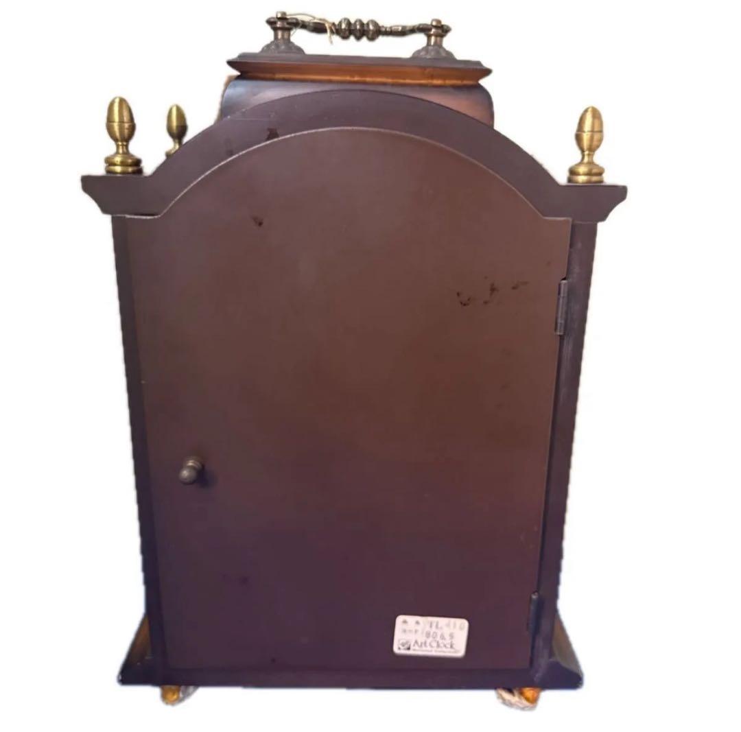 Lauris クォーツ 置き時計 木製 レトロ アンティーク調