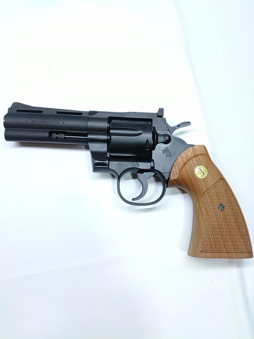 タナカ コルトパイソン 冴羽獠モデル 木製グリップ付 中古 美品 BB弾おまけ