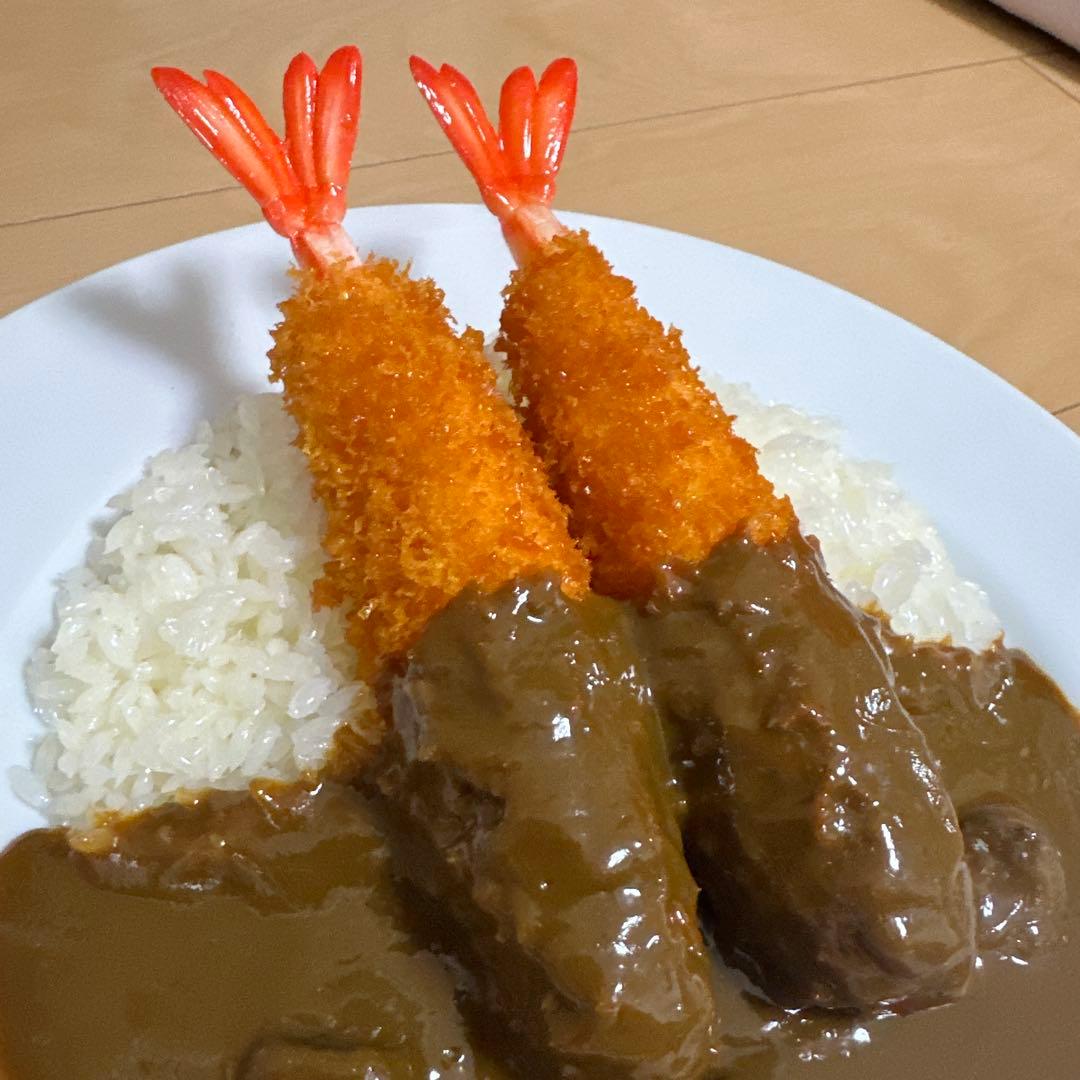 食品サンプル　エビカレー