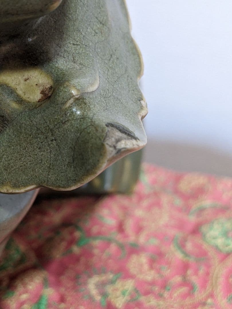 ♦！大珍品 ？三田 青磁 雅樂舞像 磁器人形 朝鮮コレクション骨董品アンティーク