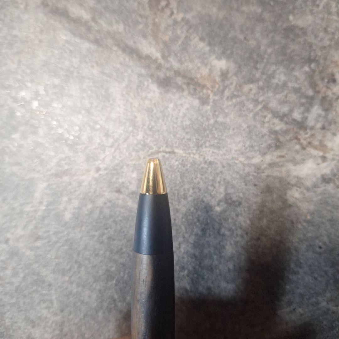 値下げ中！　野原工芸　黒柿　スタンダードボールペン　玉クリップ