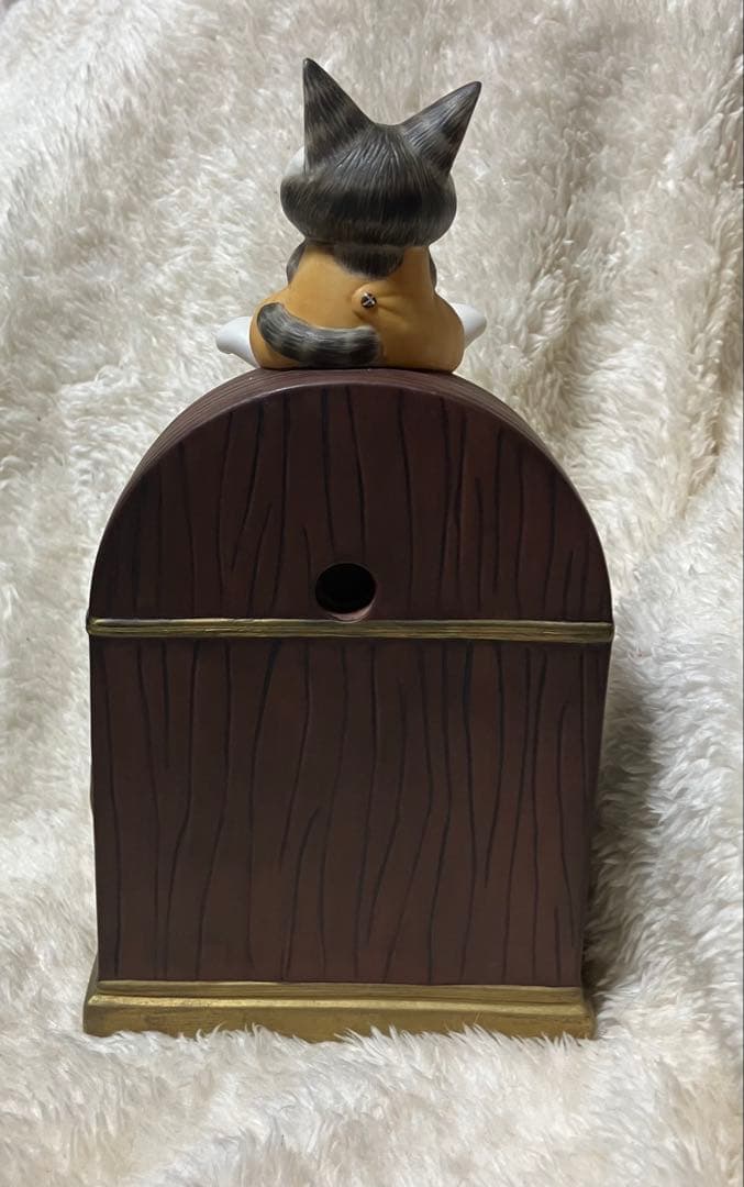 ・美品・稼動品・わちふぃーるど・ダヤン・置時計・レトロ風・陶器