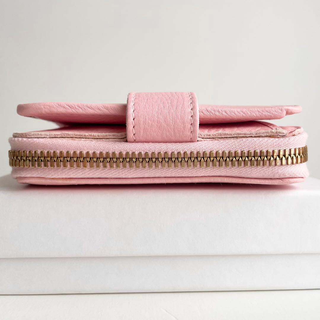 イルビゾンテ IL BISONTE 二つ折り財布 限定ピンク 新品