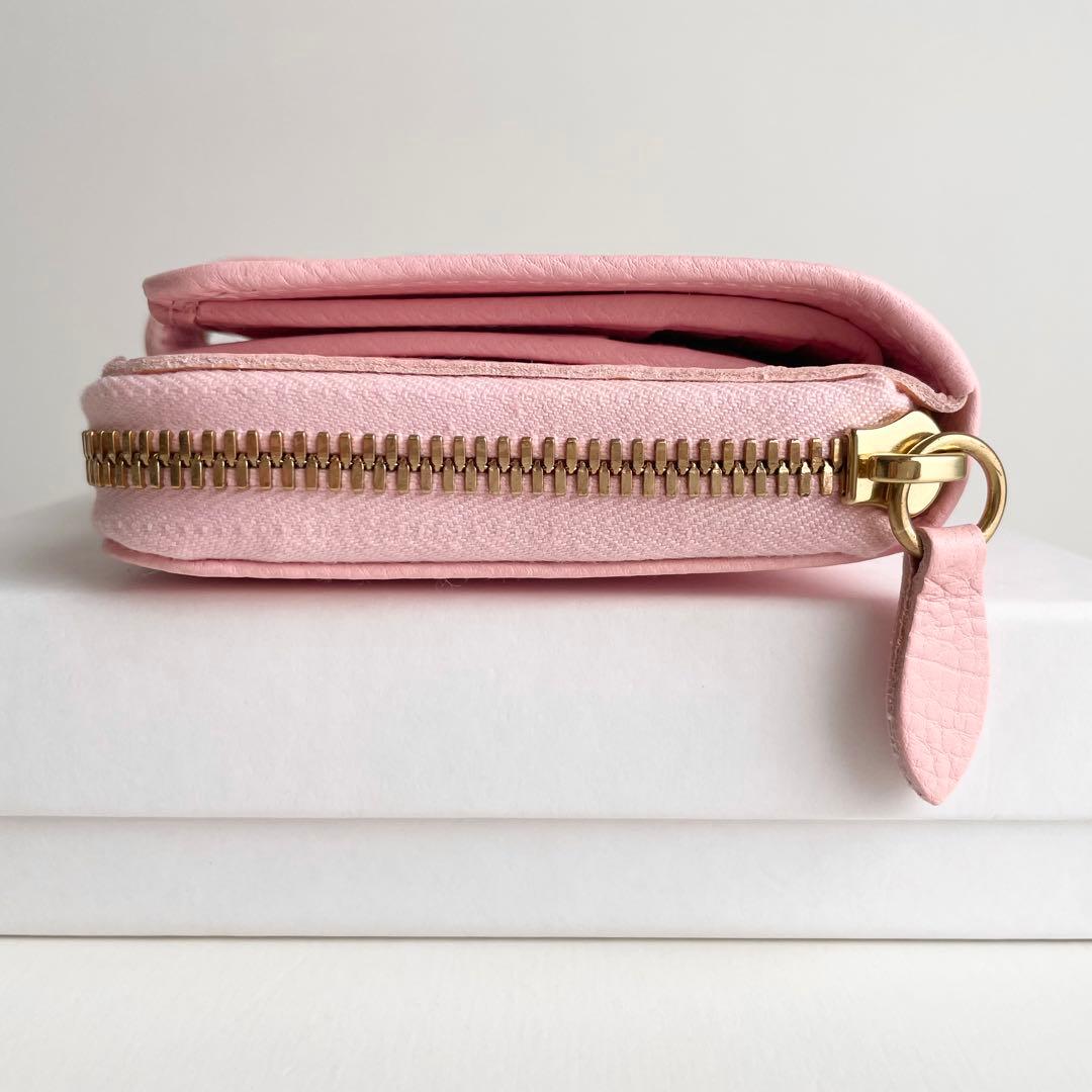 イルビゾンテ IL BISONTE 二つ折り財布 限定ピンク 新品