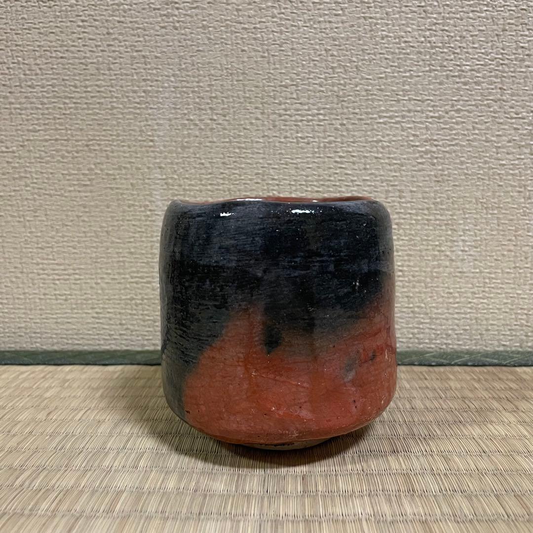 楽吉左衛門 十代旦入 赤筒茶碗 共箱