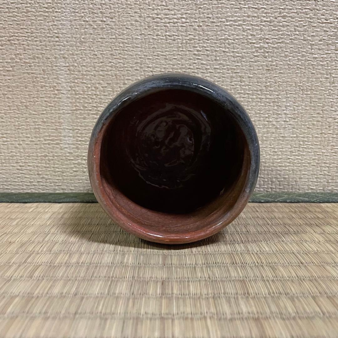 楽吉左衛門 十代旦入 赤筒茶碗 共箱