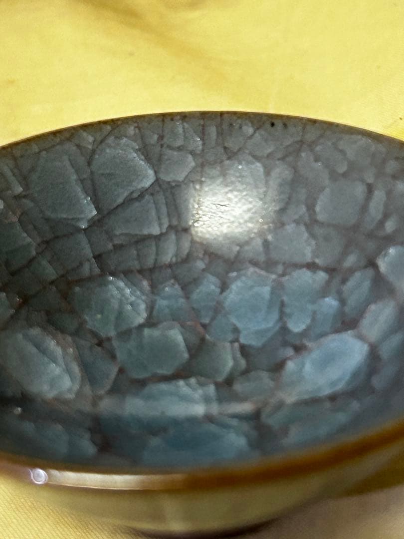 期間限定値下げ　古川 利男 作 青磁 盃 未使用品