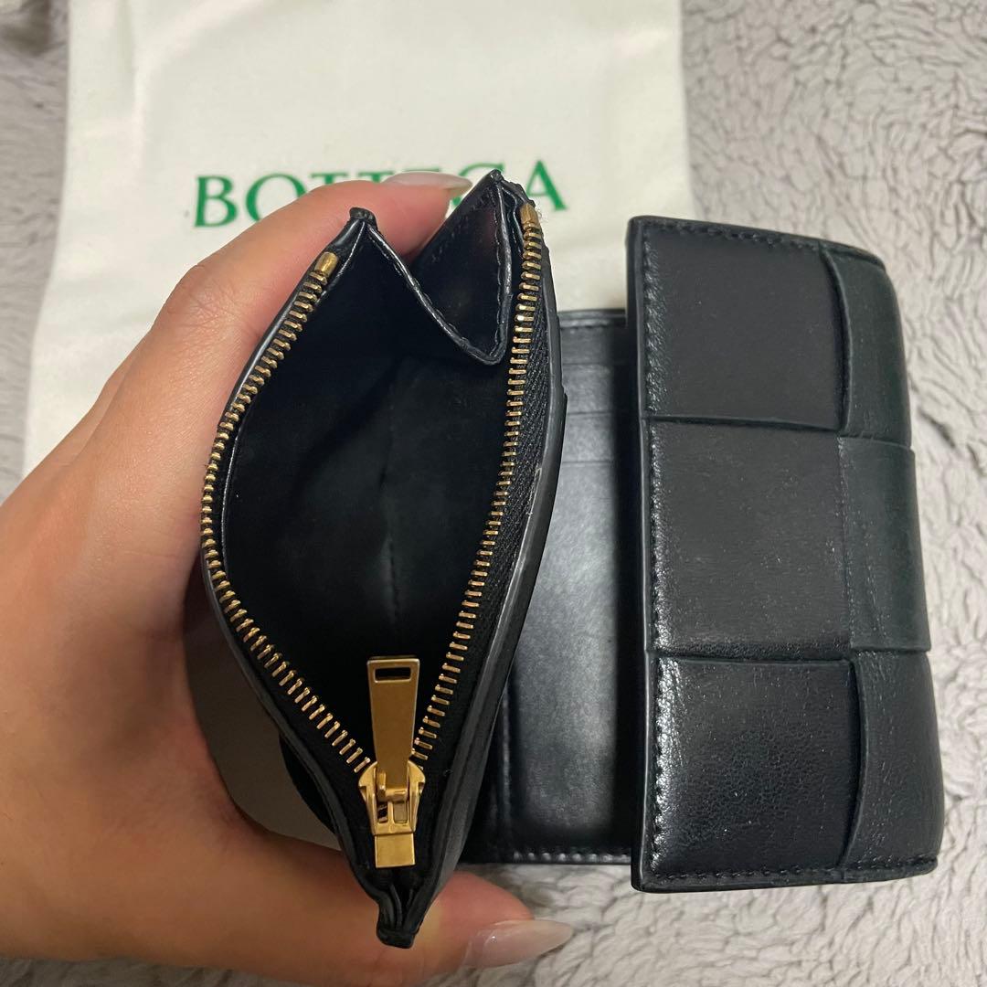 Bottega Veneta 三つ折り財布 ブラック