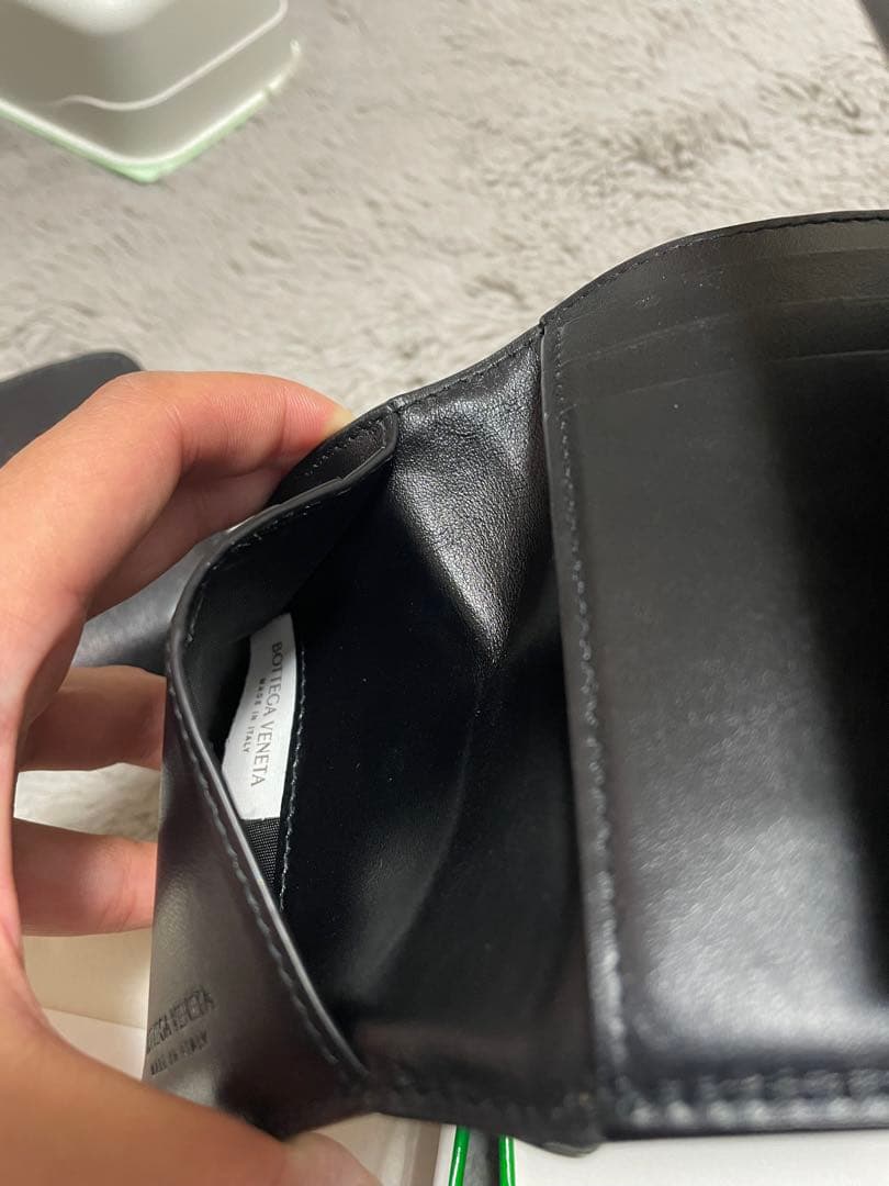 Bottega Veneta 三つ折り財布 ブラック