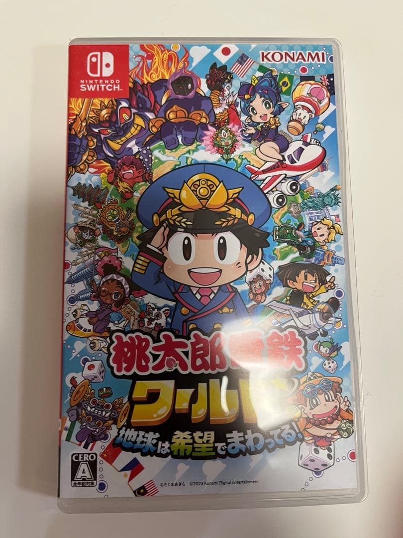 【だるま】Switch本体 SDカード・ケース・桃鉄ワールド付