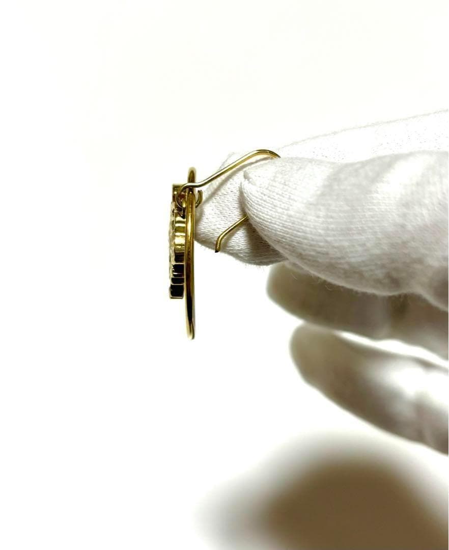 ロエベ ピアス アナグラム ゴールド ロゴ フープ アクセサリー プレゼント
