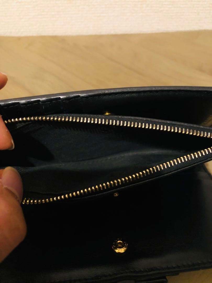 PRADA ミニ財布　ヴィッテロ　リボン　アイコン　折り財布