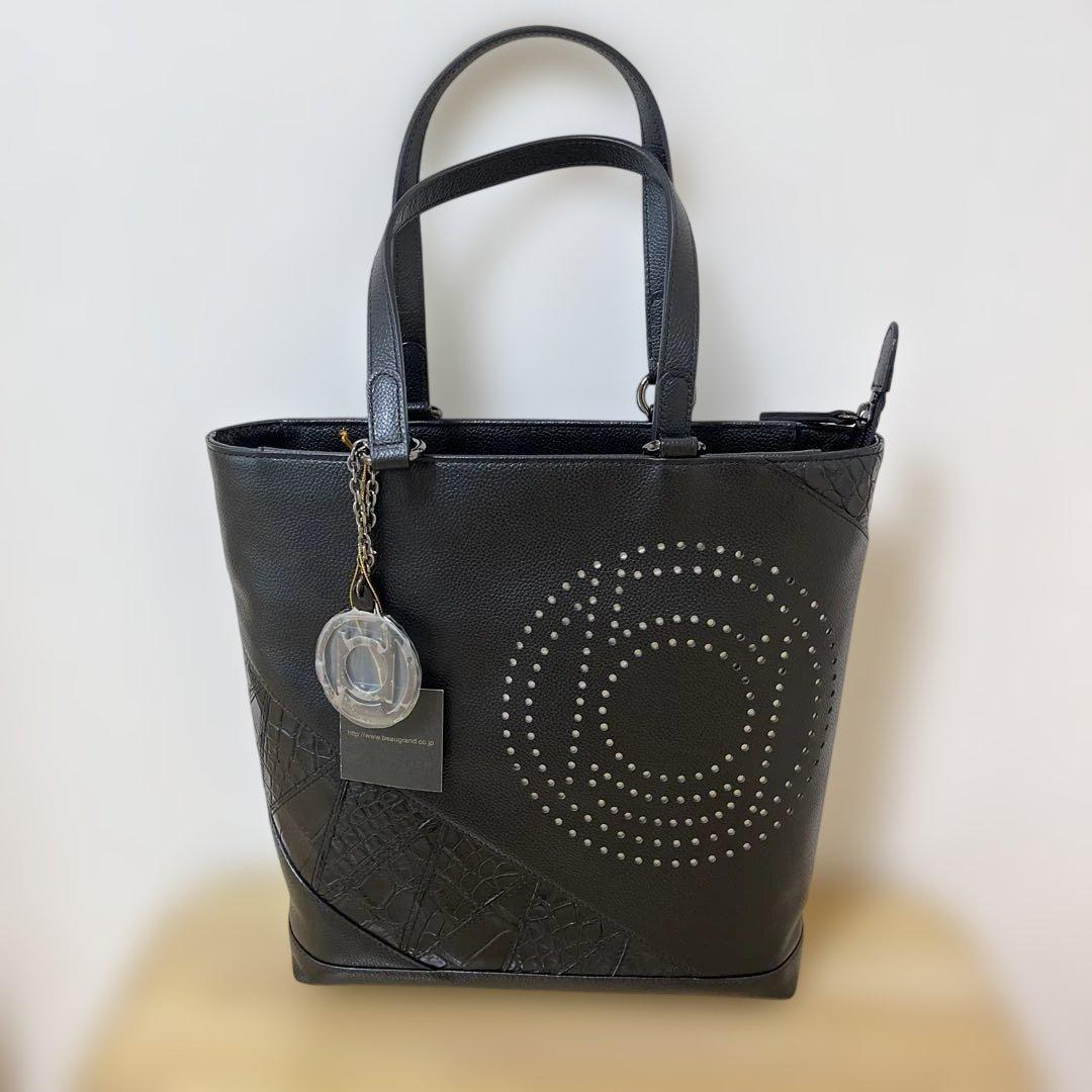 BEAUGRAND ボーグラン クロコダイル ショルダーバッグ