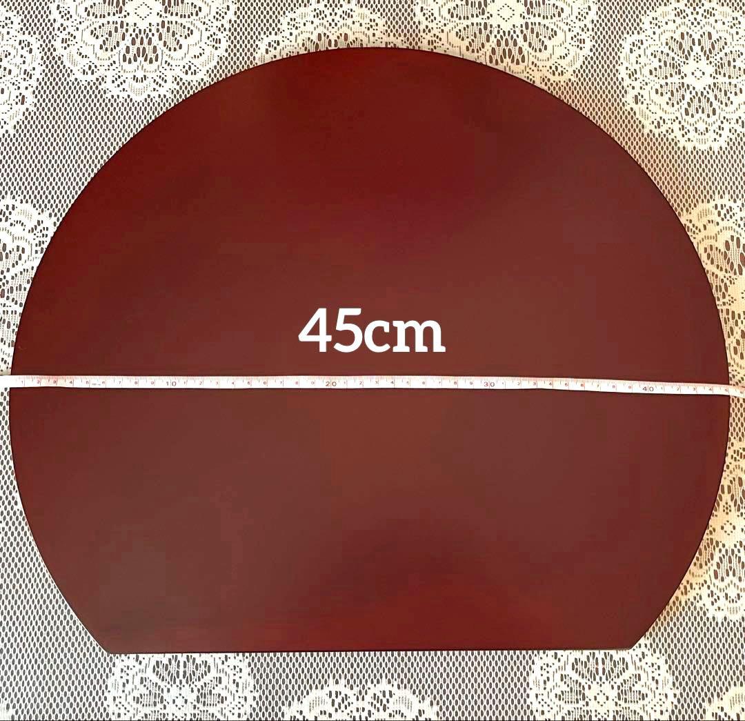 ー木曽塗ー 【未使用】 伊藤敦欣作 古代あかねぬり 特大 半月盆 卓上膳4枚