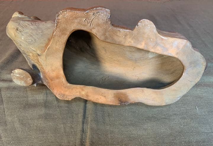 備前焼　小野田瑞穂 作　干支『亥』　共箱有り