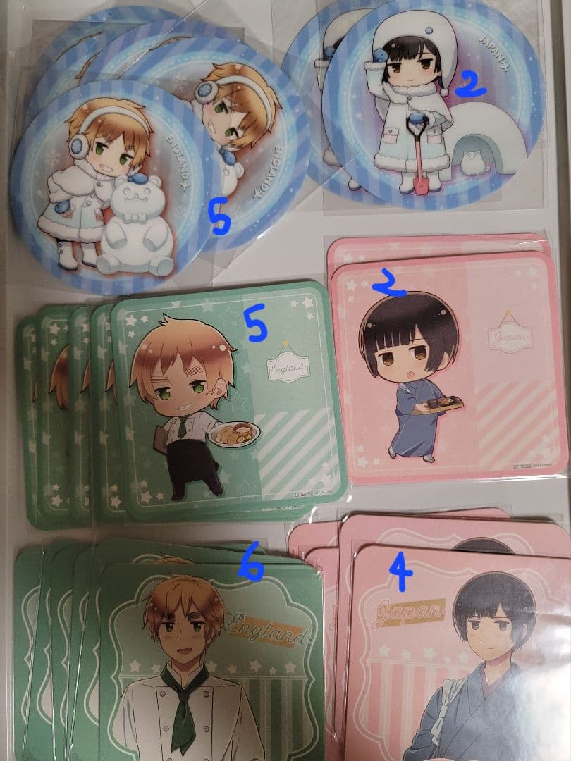 ヘタリア　コースター　イギリス　日本　まとめ2　被り