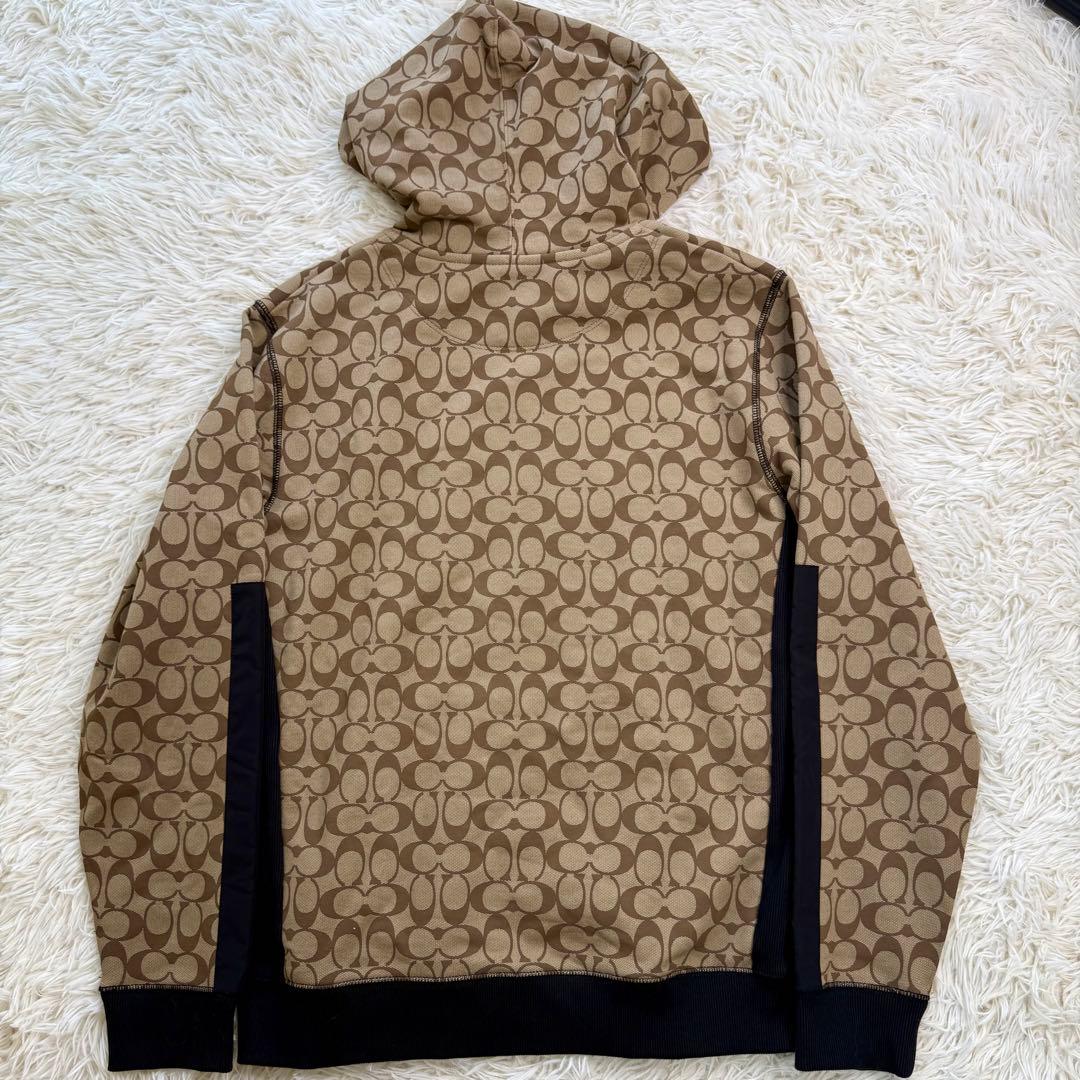 【未使用級】 COACH コーチ シグネチャー柄 パーカー フーディ