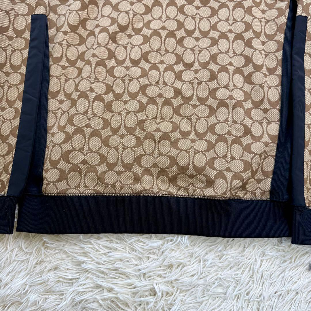 【未使用級】 COACH コーチ シグネチャー柄 パーカー フーディ