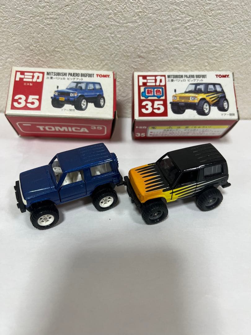 トミカ　ミニカー　三菱パジェロ　ビッグフット　廃盤　絶版　日本製　赤箱　2セット