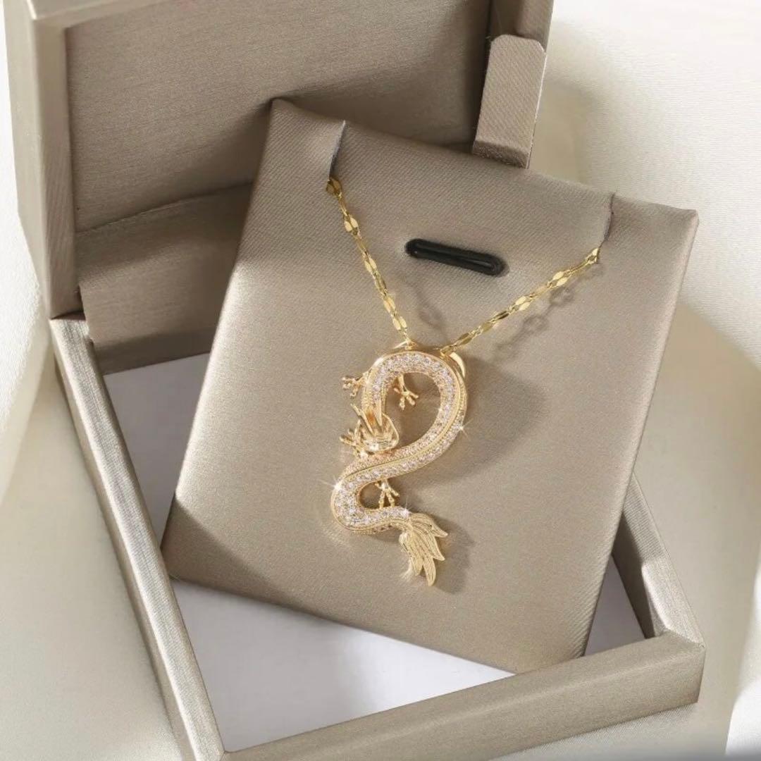 辰年！2024年辰年！ 金運上昇 史上最強 幸運 ラッキーネックレス かわいい