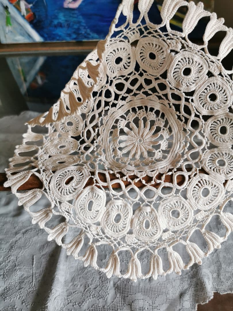 アンティークふっくらクロシェレース編 鈴蘭/百合/蛍袋 エーデルワイス ドイリー