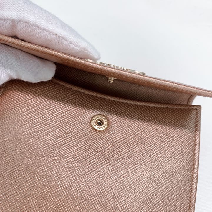 mentai BALLY 財布⭐︎未使用　箱付　折り財布　シャンパンゴールド