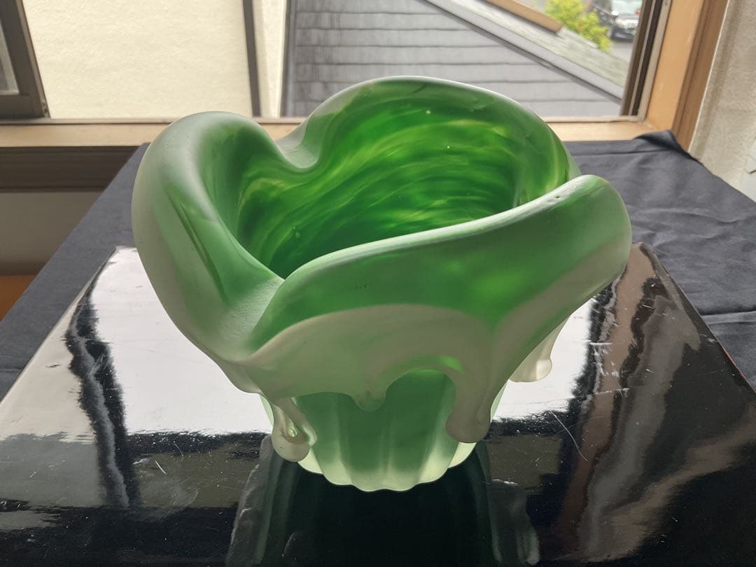 藤田喬平「金彩灰皿」(供箱入り)