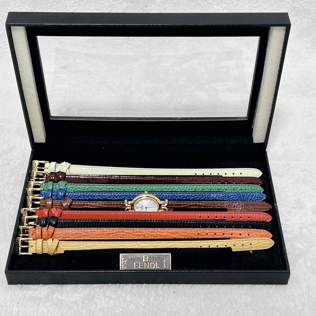 未使用 FENDI チェンジベルト カメレオン 9本 箱 640L 替えベルト