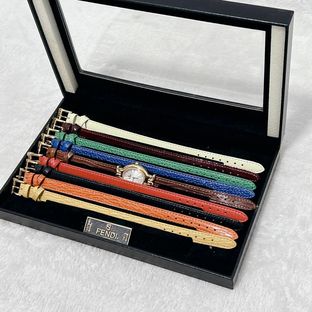 未使用 FENDI チェンジベルト カメレオン 9本 箱 640L 替えベルト