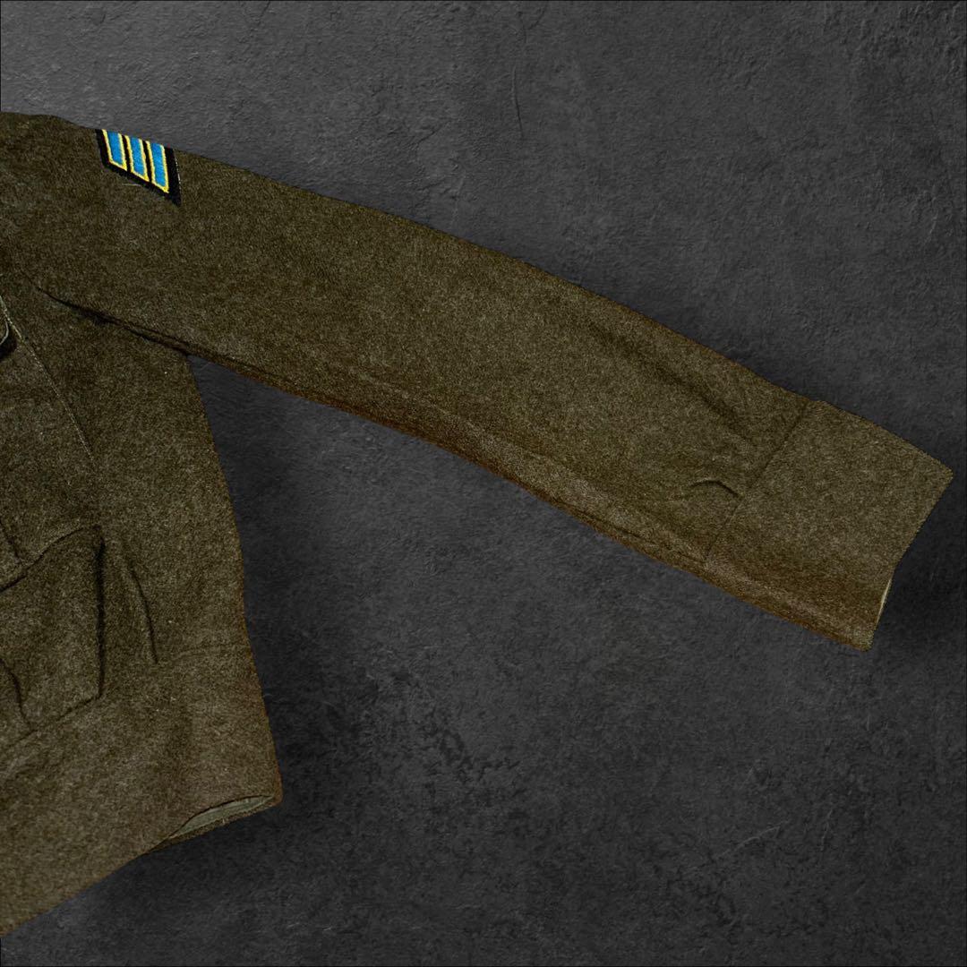 50s British Army ウール地 バトルドレスジャケット US 短丈