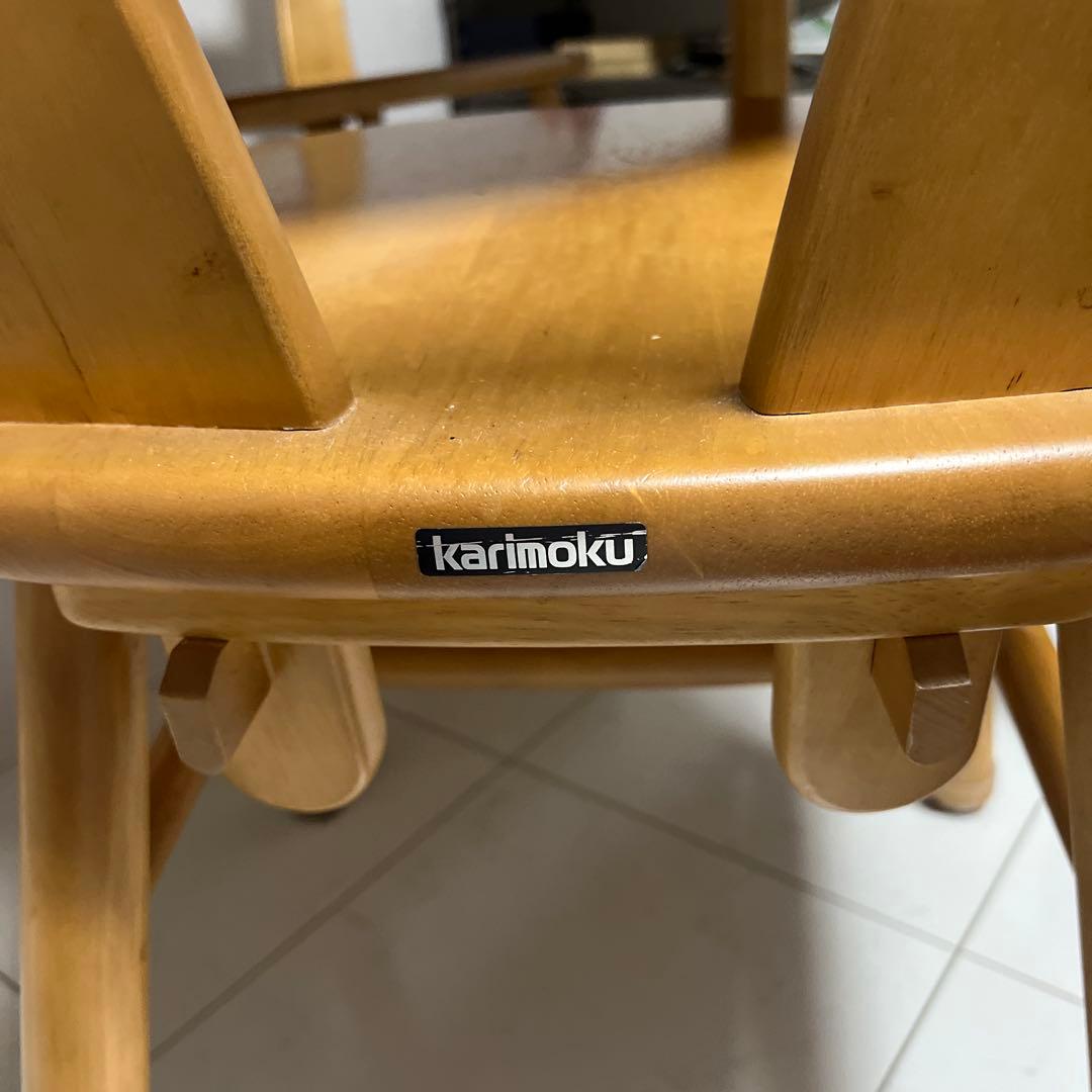 karimoku 楕円形ダイニングテーブルセット