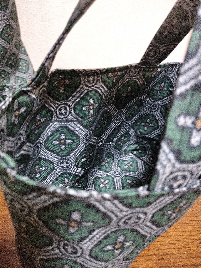 1809　大島紬リメイク☆ギャザースカート+ガウチョパンツ＆トートバッグストール